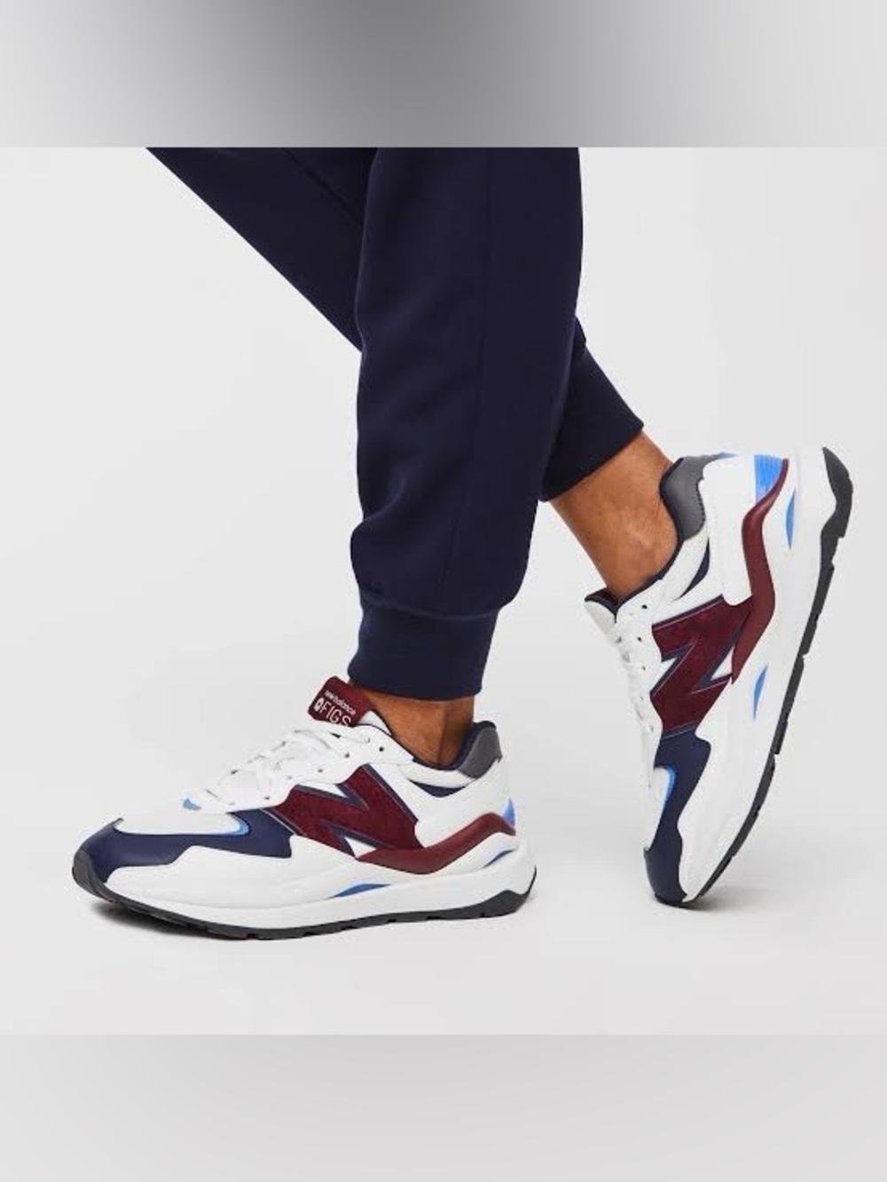 New Balance Unisex Optic White/Navy Figs 5740
